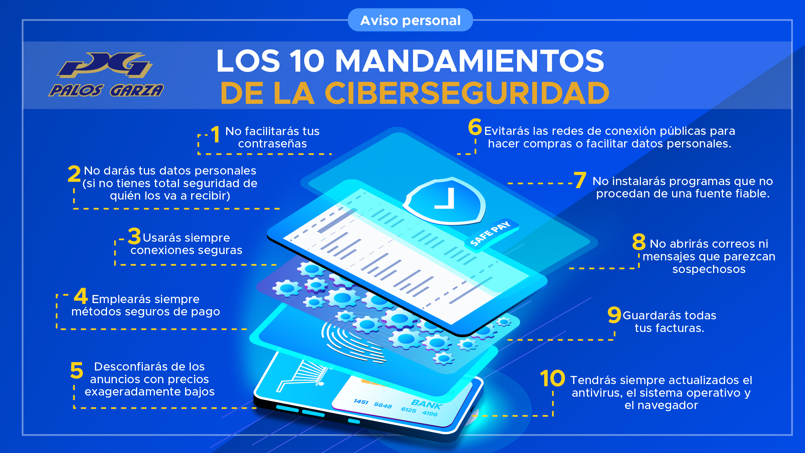 Los mandamientos de la cibersegurid